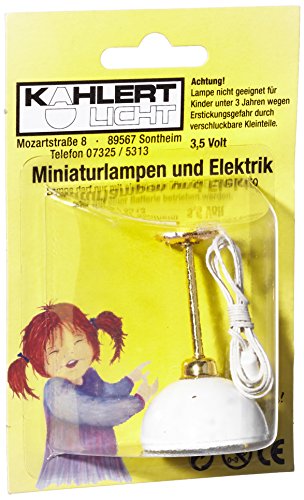 Kahlert Licht 10514 Puppenhauszubehör, weiß, messingfarben von Kahlert Licht