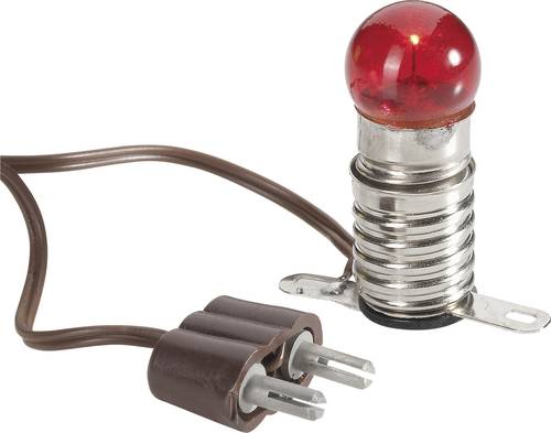 Kahlert Licht 60601 Beleuchtung Glühlampe mit Metallsteg Rot E10 3.5V von Kahlert Licht