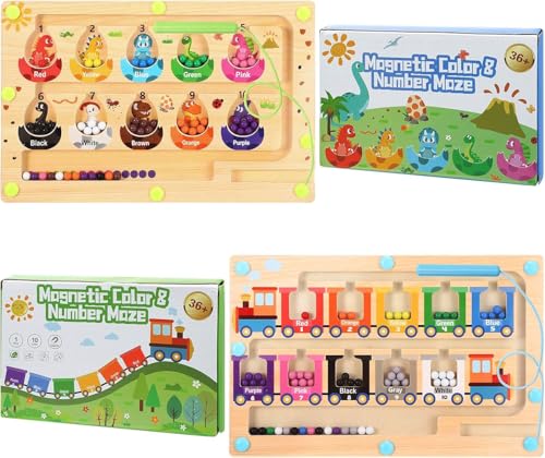 Kaisibum 2 Stück Magnetspiel Labyrinth,Montessori Spielzeug ab 2 3 4 5 Jahren Lernspiele Motorikspielzeug Klassifizierung der Farben Kinderspielzeug Geschenk für Jungen und Mädchen Kaisibum 2 Stück Magnetspiel Labyrinth,Montessori Spielzeug ab 2 3 4 5 Jahren Lernspiele Motorikspielzeug Klassifizierung der Farben Kinderspielzeug Geschenk für Jungen und Mädchen von Kaisibum