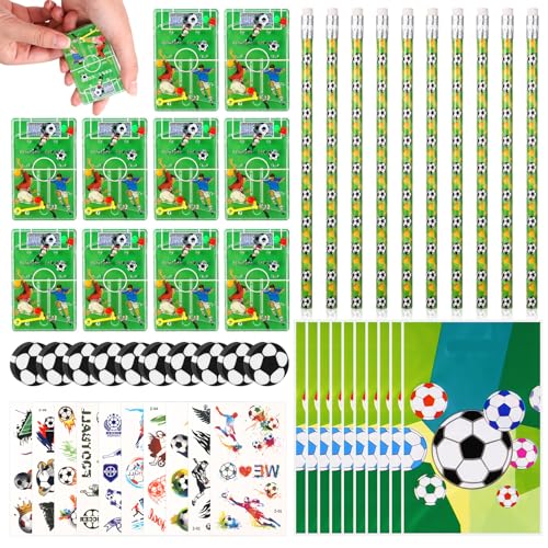 Kaisibum Fussball Mitgebsel Jungen Set,50 Stück Fußball Party Mitgebsel Kinder mit 10 Fußball Bleistift 10 Fussball Radiergummi 10 Aufkleber 10 Geschenktüte 10 Flipperspiel Fußball Spiele Kaisibum Fussball Mitgebsel Jungen Set,50 Stück Fußball Party Mitgebsel Kinder mit 10 Fußball Bleistift 10 Fussball Radiergummi 10 Aufkleber 10 Geschenktüte 10 Flipperspiel Fußball Spiele von Kaisibum