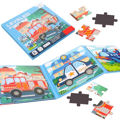 Kinder Magnetische Puzzle, Magnetpuzzle Fahrzeug Magnet Kinderpuzzle für Kinder von Kaisibum