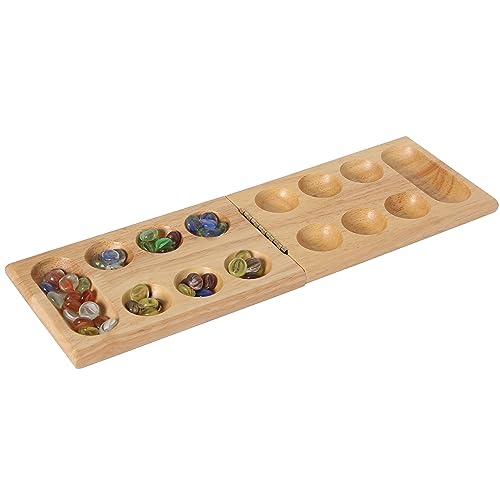 Kalaha faltbar mit Glasnuggets, Mancala Folding Set,Strategiespiel, Denkspiel , Reisespiel von Kalaha