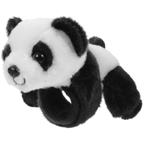 Animal Slap Armbänder 5.5x4.7 niedliche Panda Plüsch -Slap -Armband Stofftiere tragbare und leichte Slap -Armbänder für Kinder Geburtstag Jungle Party Gefällt mir gefülltes Tier Slap Armband von Kalastussaari