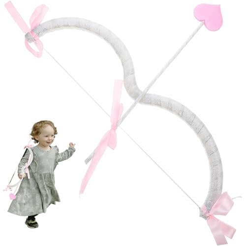 Cupid Bow und Pfeil mit Stirnband niedlicher und romantischer Amorbogen und Pfeil für Paare, Ambulationszubehör für den Valentinstag, Halloween, Weihnachts -Cupid -Kostüm von Kalastussaari