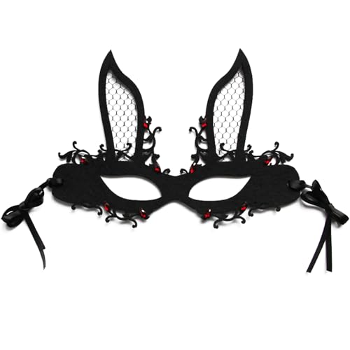 Halloween Mask Black Masquerade Maske für Frauen halbe Gesichtskostüm Maske Kostüme Kleider Augenmaske Schleier für Weihnachten Halloween Cosplay -Party Girls Women Style3, Halloween Maske von Kalastussaari