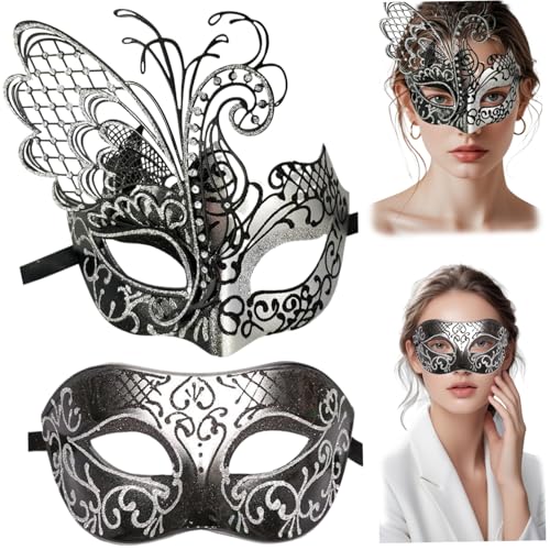 Kalastussaari 2pcs Maskerademaske für Paar von Kalastussaari