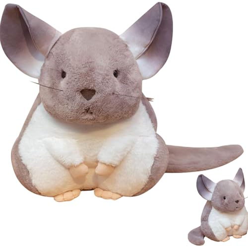 Kalastussaari Chinchilla Plüschspielzeug, Stofftiere Spielzeugkissen Kissen Puppe für Kinder Kinder Baby Spielzeug Geschenke/9,8 Zoll von Kalastussaari