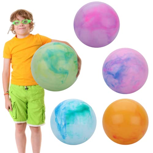 Kalastussaari Hüpfbällchen aufblasbare Kickball hüpfende sensorische Bälle für Park Backyard Beach 18 Zoll 5pcs Kickball von Kalastussaari