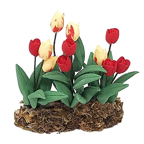 Kalastussaari Miniaturblumen handgefertigt winzige Bonsai Mini Künstliche grüne Pflanzen Fairy Garden Accessoire für Dollhouse Green, handgefertigt winzige Bonsai von Kalastussaari