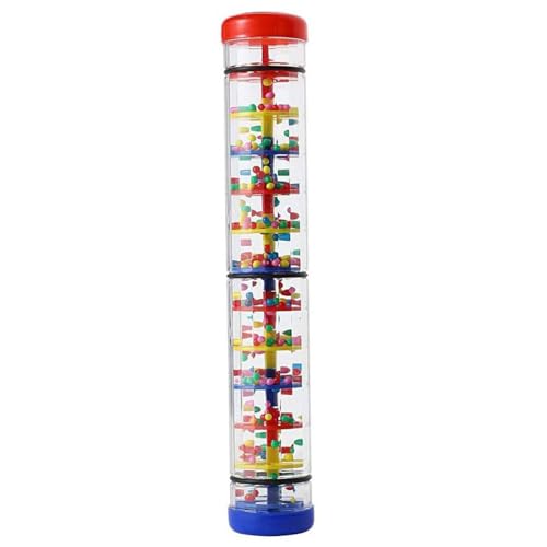 Kalastussaari Regenmacher, 12 Zoll Mini Regenstift für Babys, Baby Spielzeug Rasselröhre Eudcational Rain Maker Spielzeug Baby Plastik Musik Sensorisches Hörinstrument von Kalastussaari