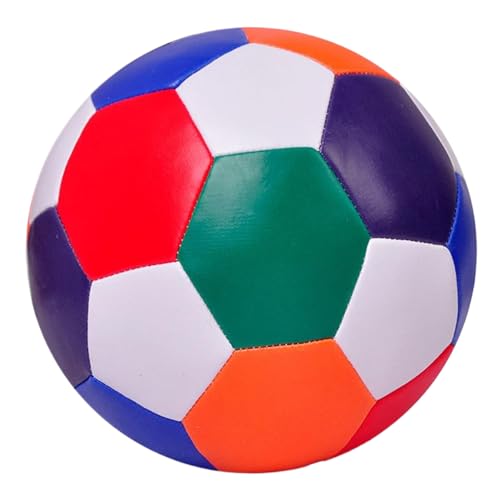 Kalastussaari Schaumfußballkugeln, Mini weicher Fußball, Pu -Stressballspielzeug, 6 Zoll leichte Jonglierkugeln für Inside House und Hof/farbenfrohe von Kalastussaari