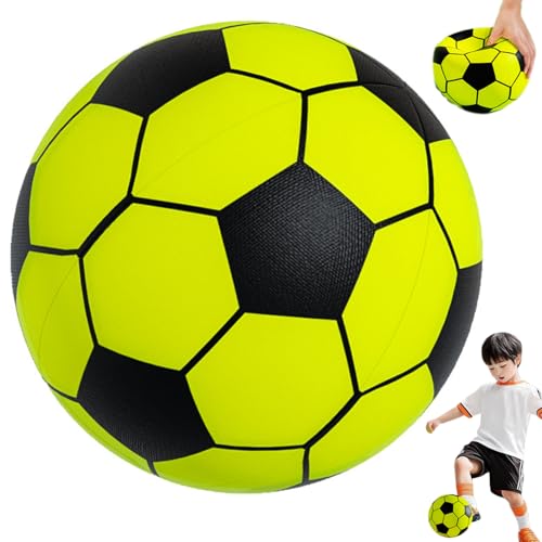 Kalastussaari Stille Fußballkugel für Kinder, Größe 5 PU Foam Fußball mit Stoßdämpfung, weicher Geräuschreduzierfußball für Training und Spiel, perfekte Kinderspielzeug, Stiller Fußballball von Kalastussaari