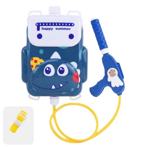 Kalastussaari Water Squirter für Kinder Wasser Rucksack Wasserpistole Spritzspielzeug mit 1300 ml Wassertank für Kinder Sommer Beach Pool Dianosaurier, Rucksack Wasserpistole von Kalastussaari