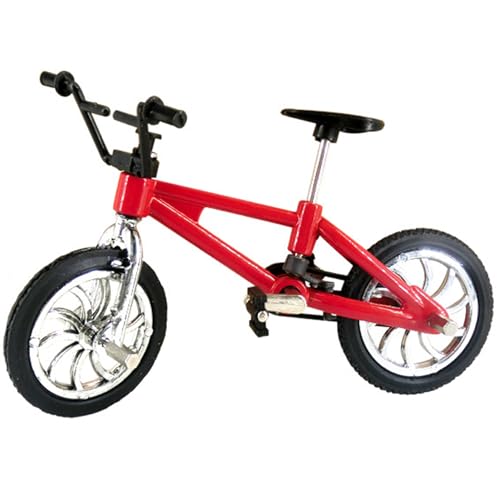 Mini -Fingerrad 4.1x2.8 'Realistisches Legierungs -Mini -BMX -Fahrrad mit authentischen Details Miniaturzappern Fahrradspielzeug für Puppenhäuser und Foto -Requisiten von Kalastussaari