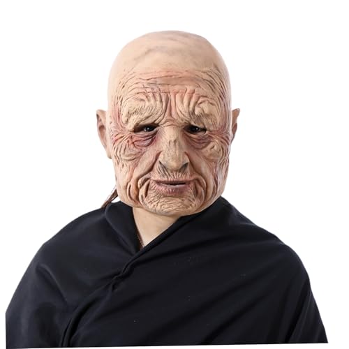 Old Man Maske Falten mit vollem Kopf Halloween Realistische Gesichtsmaske mit Augenlöchern atmungsaktive Flexible weiche Latexmaske für Maskerade -Party -Realistische Maske von Kalastussaari