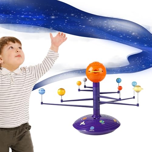 Solarsystemmodell, HD Solar System Projector mit 8 Planeten Astronomische Wissenschaft Bildungsinstrument Solarsystem Kit Planetarium Raumspielzeug für Kinder über 3 Jahre alte Jungen Mädchen, Solars von Kalastussaari