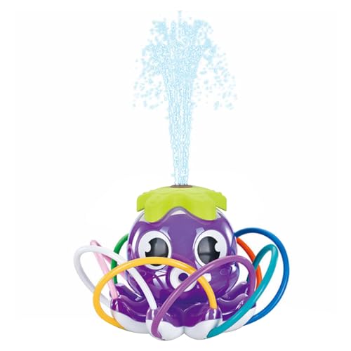 Wasser Sprinkler Kid Octopus Wassersprühgerät Outdoor Wasserspiel Sprinkler Garten Spinnsprinklerspielzeug für Sommer Spielzeug lila, Wassersprinkler Kinder von Kalastussaari