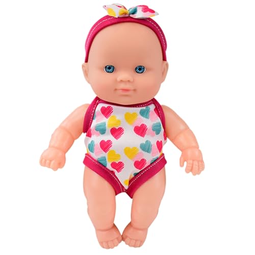 wasserdichte Schwimmerpuppe schwimmende Bad Babypuppe mit beweglichen Gelenken abnehmbare Badeanzüge Schwimmen Babypuppe schwimmt durch Wasser für Kinder Badewanne Badezeit Spiel Wasser Babypuppe von Kalastussaari