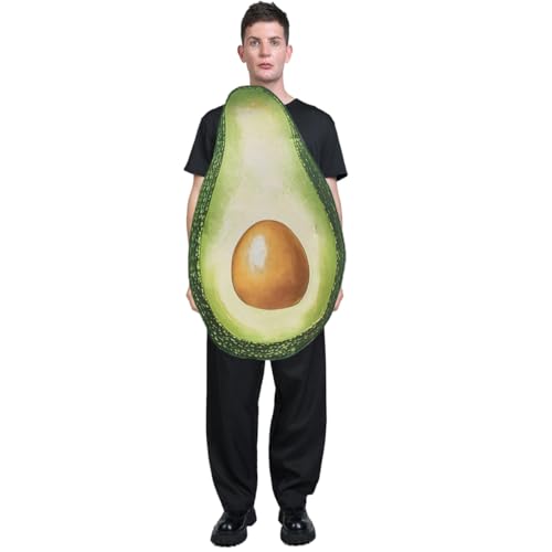 KalcyKizz Avocado-Halloween-Kostüm für Erwachsene, lustiger Essensanzug KalcyKizz Avocado-Halloween-Kostüm für Erwachsene, lustiger Essensanzug von KalcyKizz