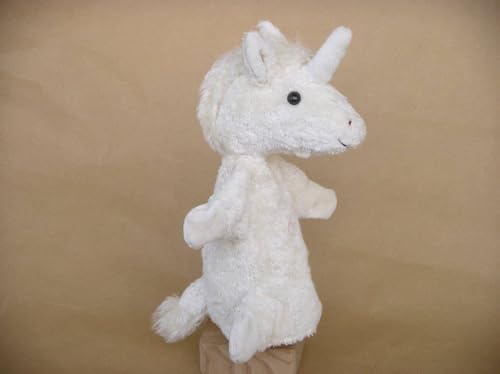 Kallisto Handpuppe Einhorn, weiß, Organic Cotton, Füllung Schafwolle, ca. 30 cm von Kallisto