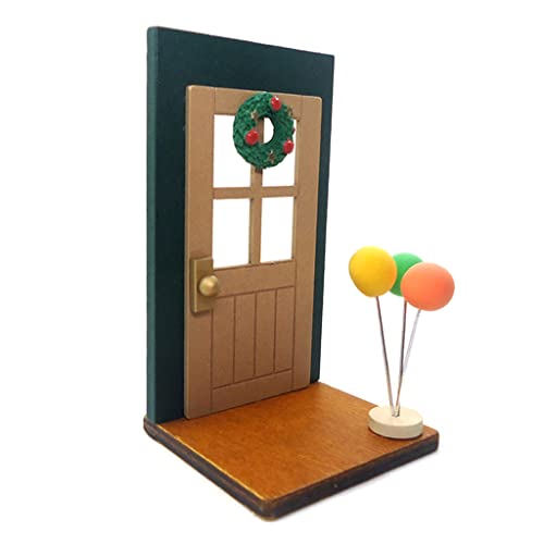 1:12 Puppenhaus Ballon Tür Weihnachten Dekoration Miniatur für Puppenhaus Möbel Zubehör DIY Szene Layout Mini Feengarten Dekoration 1:12 Puppenhaus Ballon Tür Weihnachten Dekoration Miniatur für Puppenhaus Möbel Zubehör DIY Szene Layout Mini Feengarten Dekoration von Kalttoy