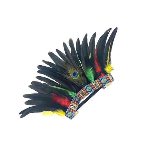 Kalttoy Indisches gefiedertes Haarband, Festival, Kostüm, Requisiten, Foto-Stirnband, Tribe, Kopfschmuck, Karneval, Festival, Feier, Kopfbedeckung Kalttoy Indisches gefiedertes Haarband, Festival, Kostüm, Requisiten, Foto-Stirnband, Tribe, Kopfschmuck, Karneval, Festival, Feier, Kopfbedeckung von Kalttoy