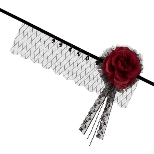 Kalttoy Mysterious Rose Tüll Haarteil für Maskeraden, Tanz und Feier Kalttoy Mysterious Rose Tüll Haarteil für Maskeraden, Tanz und Feier von Kalttoy