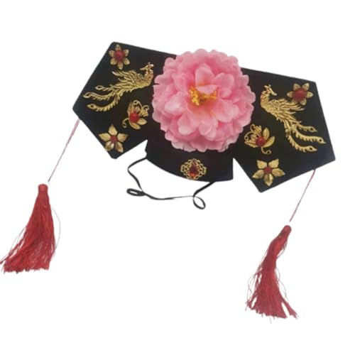 Kalttoy Traditionelles Kostüm, königlicher Hut für Damen, chinesische königliche Blume, königlicher Hut, Hochzeit, Kostüm, Mottoparty, Requisiten, Kopfschmuck von Kalttoy