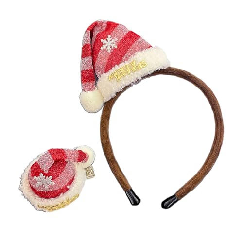 Kalttoy Weihnachtsmannmütze, Stirnband, Haarnadel, Plüsch, Schneeflocke, Haarreif, lustige Kopfbedeckung Kalttoy Weihnachtsmannmütze, Stirnband, Haarnadel, Plüsch, Schneeflocke, Haarreif, lustige Kopfbedeckung von Kalttoy