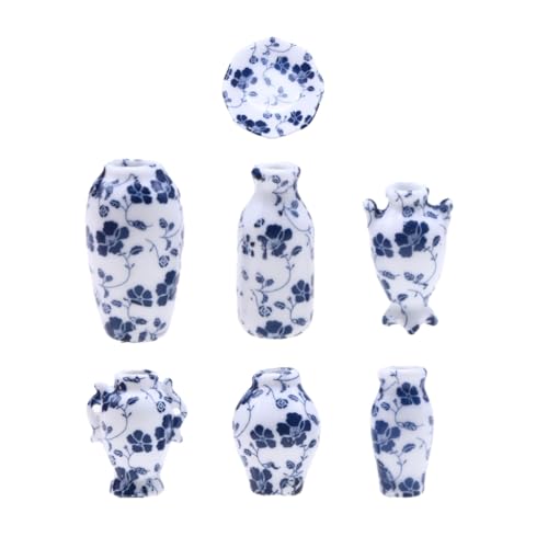 Klassisches Puppenhaus-Teetassen-Set, realistische Keramik-Teetassen-Set, zarte Dekoration Klassisches Puppenhaus-Teetassen-Set, realistische Keramik-Teetassen-Set, zarte Dekoration von Kalttoy