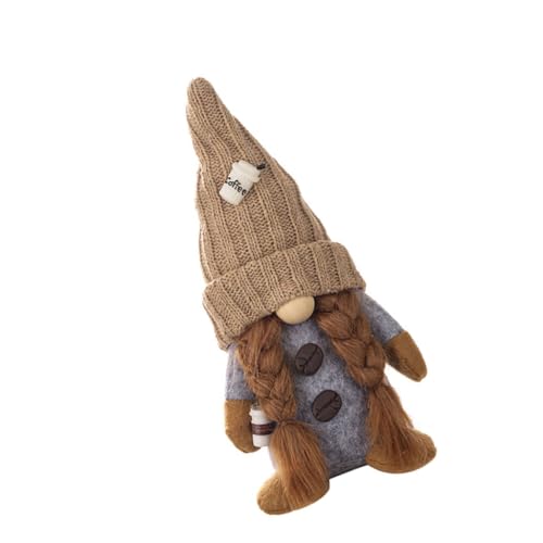 Weiche und warme Puppe, Kaffee-Zwerg mit Strickmütze, geeignet für Büro, Zuhause Weiche und warme Puppe, Kaffee-Zwerg mit Strickmütze, geeignet für Büro, Zuhause von Kalttoy