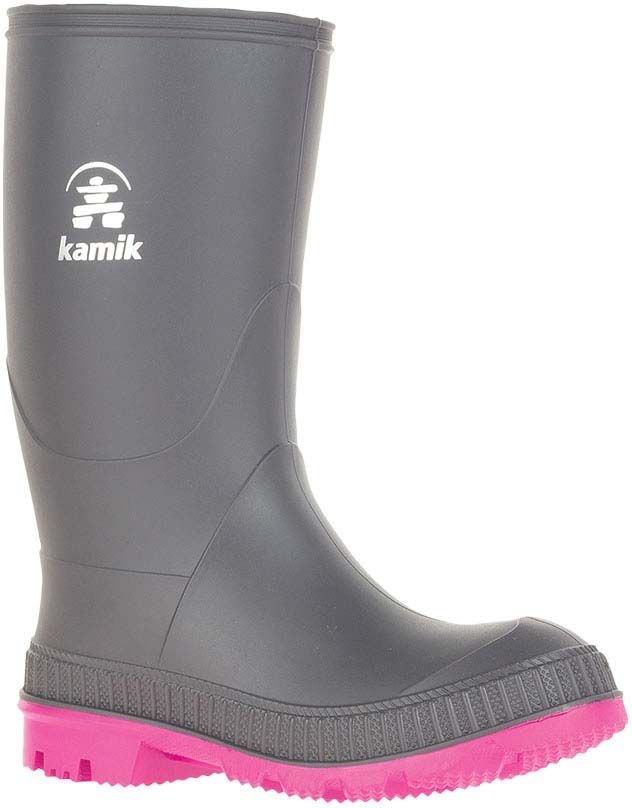 Kamik Stomp Gummistiefel, Charcoal Magenta, 25, Kindergummistiefel, Kinderstiefel, Gummistiefel kinder, Kids von Kamik