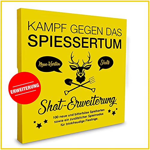 KAMPFHUMMEL Kampf gegen das Spiessertum - Shot Erweiterung mit 100 neuen Spielkarten. Die 1. Erweiterung des fiesen Kartenspiels. von KAMPFHUMMEL