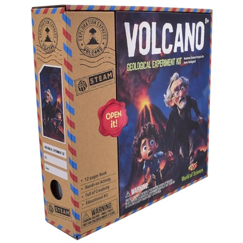 KandyToys Adventure Science Kits | STEAM Lernabenteuer Wissenschafts-Sets (Vulkan-Abenteuer-Wissenschaftsset) von KandyToys