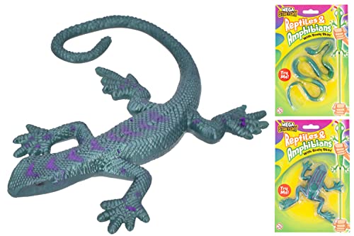 KandyToys Mega Dehnbare Reptilien und Amphibien | Dehnbare Tierspielzeuge aus Gummi von KandyToys