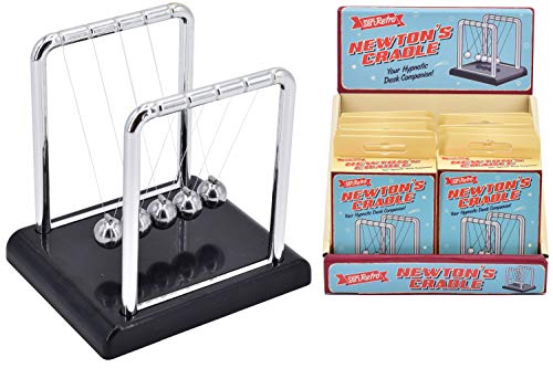 KandyToys TY4430 Newton's Cradle Retro – farbige Box & von KandyToys