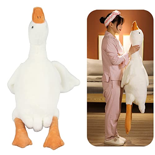 50-190 cm Riesige Gans Plüschtiere Große Ente Puppe Weiches Kuscheltier Schlafkissen Kissen für Kinder und Mädchen(130cm) von Buosha