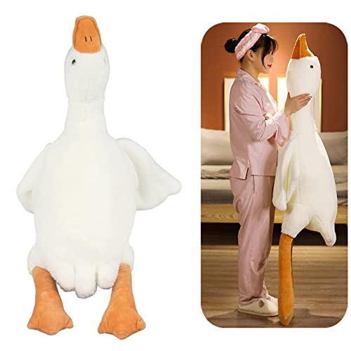 50-190 cm Riesige Gans Plüschtiere Große Ente Puppe Weiches Kuscheltier Schlafkissen Kissen für Kinder und Mädchen(160cm) von Kangmeile