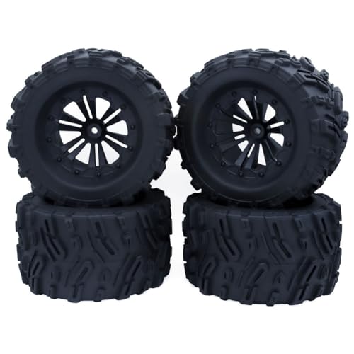 Kangtm 4 STK 125 mm 1,9 Beadlock-Felgenreifensatz für 1/10 RC Crawler Car TRX4 RC-4WD D90 Axial SCX10 II III, D von Kangtm