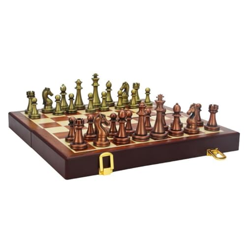 Kangtm Klappbares Metallschach Schachbox Schachfiguren Metallschach von Kangtm