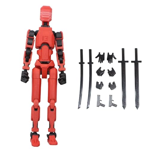 Kangtm Mehrgelenkiger Beweglicher Roboter 3D-Gedruckte Schaufensterpuppe Toyslucky PVC-Modell GanzköRper-AktivitäTsroboter-Actionfiguren-A von Kangtm