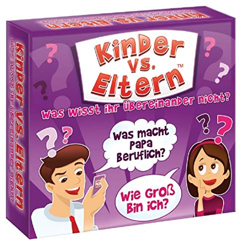 Brettspiele für Kinder Spaß Familienspiele für Kinder 6+ Partyspiel Kinder vs Eltern Was wisst ihr übereinander nicht? von KANGUR