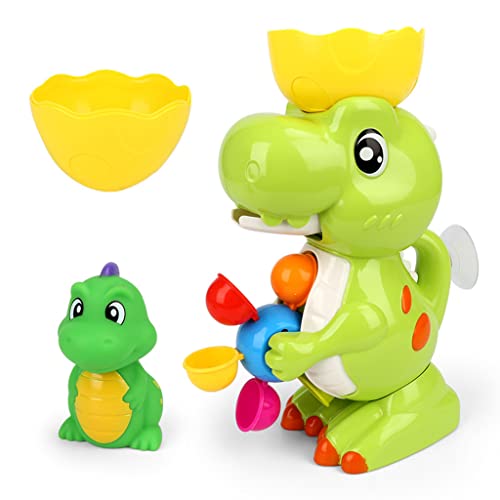 Cartoon Badewanne Spielzeug Dinosaurier Sprinkler Saugnapf Feste Spinner Spielzeug Interaktive Set Baby von Kaohxzklcn