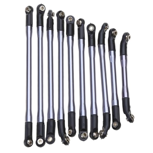 Kaohxzklcn 10PCS Verbesserte Auto Zubehör Lenkung Link Stange 1/10 Auto SCX10 II 90046 90047 von Kaohxzklcn