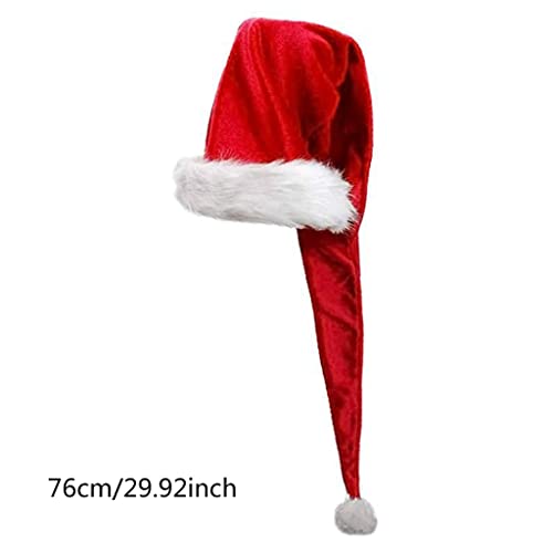 Kaohxzklcn Super Weihnachtsmannmütze Neuartige Weihnachtsmütze Weihnachtsschmuck Erwachsene Frauen 110 Cm/150 Cm von Kaohxzklcn