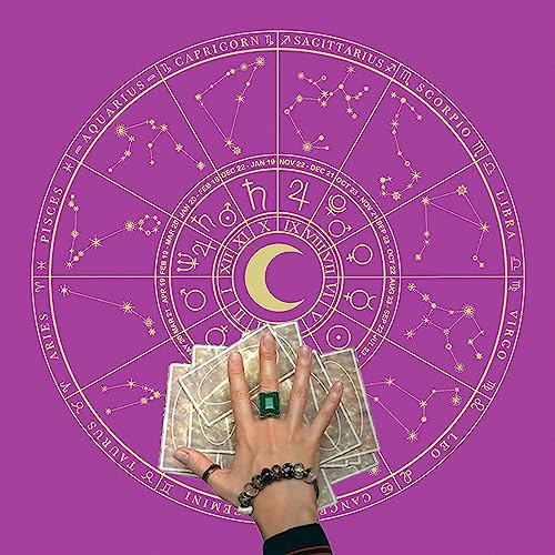 Quadratisches Flanell Tarot-Altartuch Kartenbrettspiel Astrologie Orakel Kartenblock Tischabdeckung Kartenmatte Wahrsagung Tischdecke Wahrsagung Tischdecke Tarot Lesetuch Tarot-Tuch Tarot Spread Cloth von Kaohxzklcn