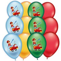 Feuerwehr Latexballons im 30er Pack, 28-30cm von Karaloon GmbH