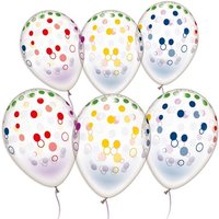 Ballons im bunten Konfetti-Design, 5er Pack von Karaloon