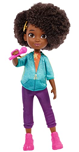 Karma's World Karma Fashion Puppe (22,1 cm) mit Outfit & Mikrofon-Zubehör, Spielzeug aus Netflix Original-Serie für Kinder und Fans ab 3 Jahren von Karma’s World