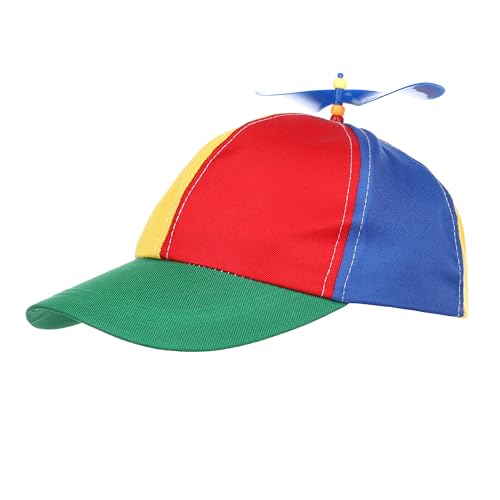 KarneLux Propeller Mütze - Lustige Baseball Cap für Erwachsene - Hubschrauber Kopfbedeckung für Kostüme zu Karneval, Fasching oder Mottopartys von KarneLux